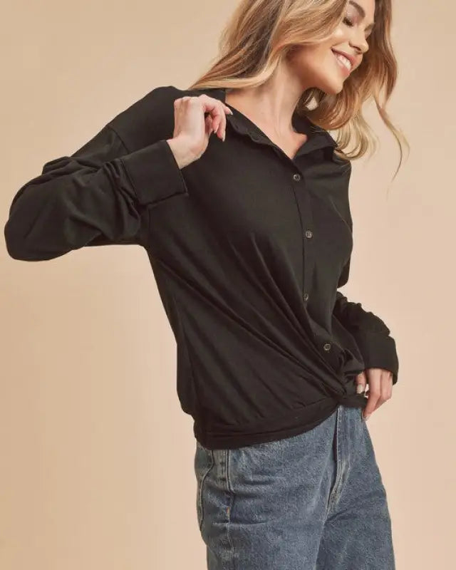 Nola Top - BLACK / M