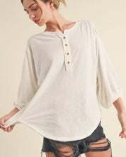 Nore 3/4 Henley Top