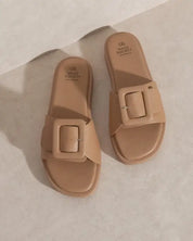 OASIS SOCIETY Daisy - Single Buckle Slide NUDE / 6