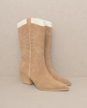 Oasis Society Halle - Paneled Cowboy Boots