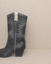 Oasis Society Halle - Paneled Cowboy Boots