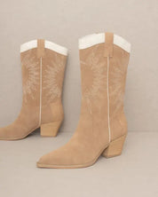 Oasis Society Halle - Paneled Cowboy Boots