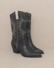 Oasis Society Halle - Paneled Cowboy Boots