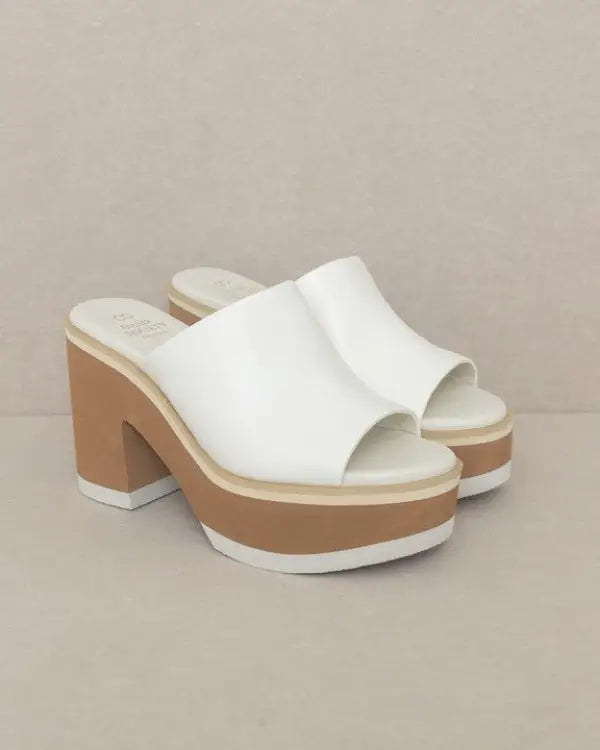 Oasis Society Maren - Layered Platform Heel Slides