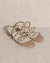 OASIS SOCIETY Valerie - Pearl Flat Sandals