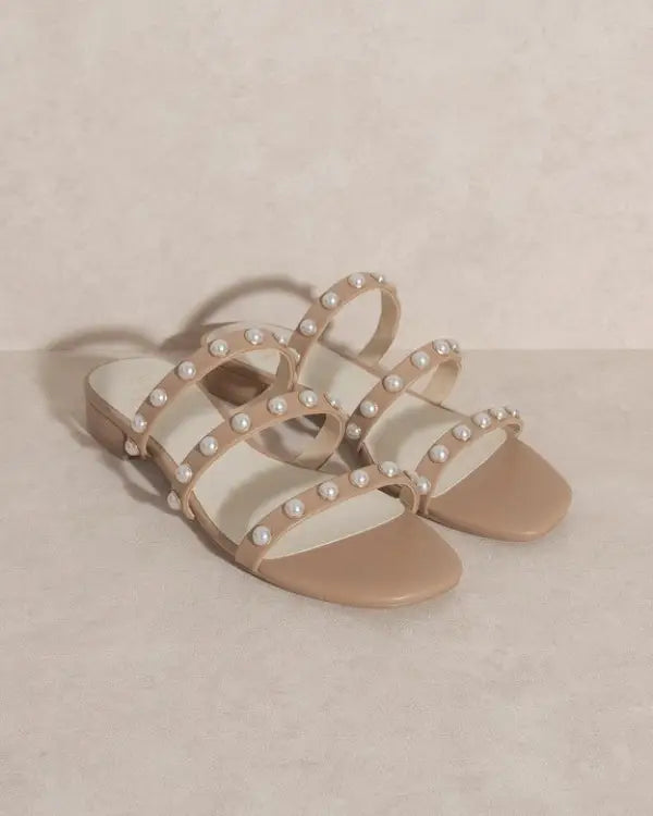 OASIS SOCIETY Valerie - Pearl Flat Sandals