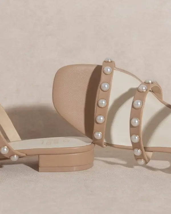 OASIS SOCIETY Valerie - Pearl Flat Sandals