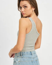 Off Sleeve Bodysuit With Side Cut Out