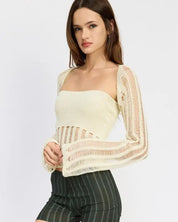 OPEN KNIT SHRUG