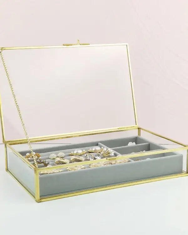 Organizing Jewelry Box - Gold / OS