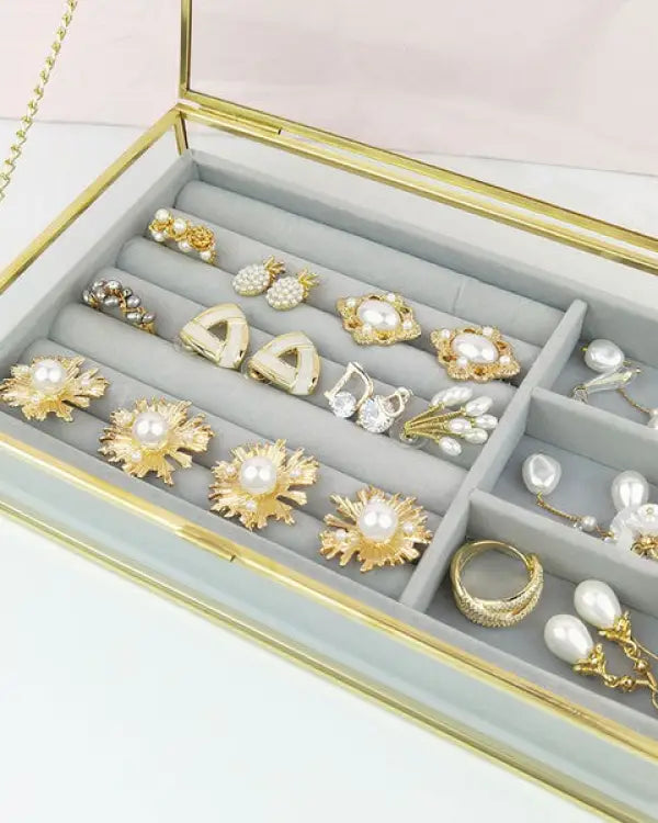 Organizing Jewelry Box - Gold / OS