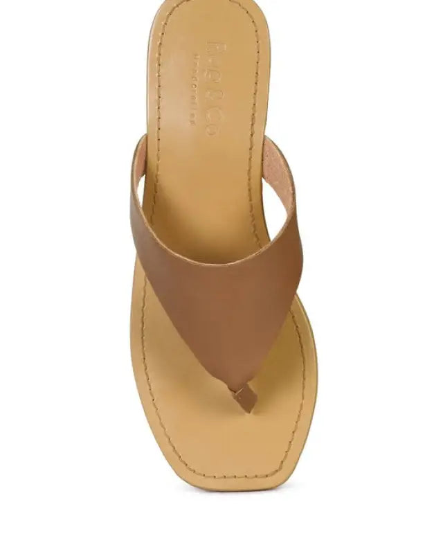 OROFER SOFT LEATHER LUXURY THONG FLATS