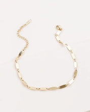 Oval Rolo Chain Anklet - Gold / OS