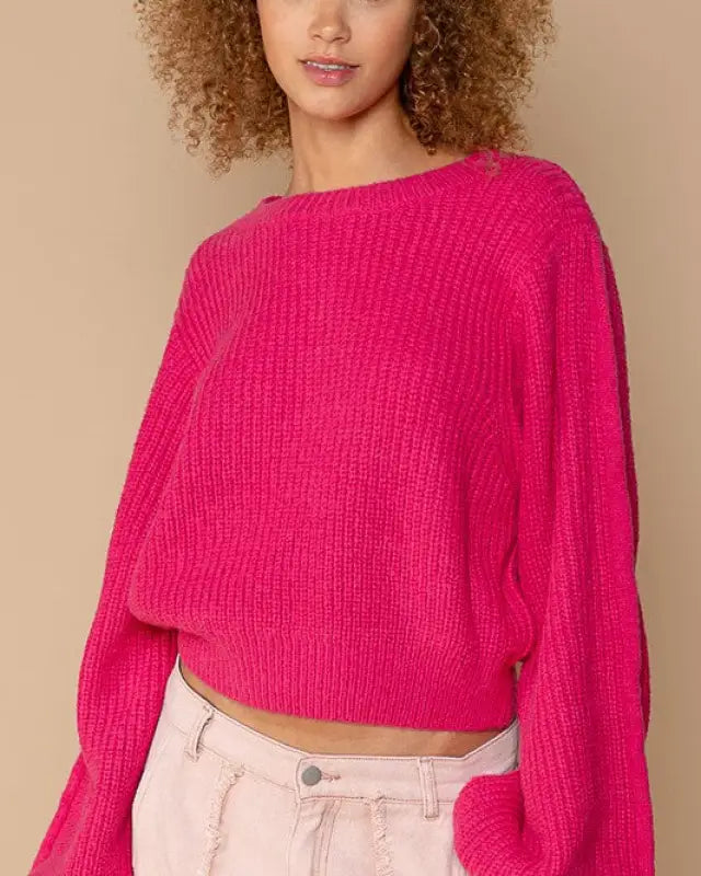 Oversized Round-Neck Sweater