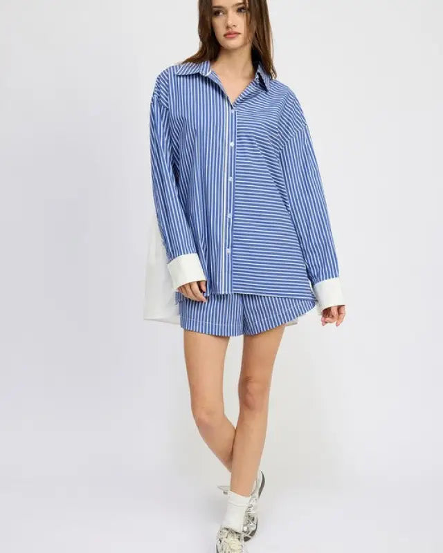 OVERSIZED STRIPED SHIRT