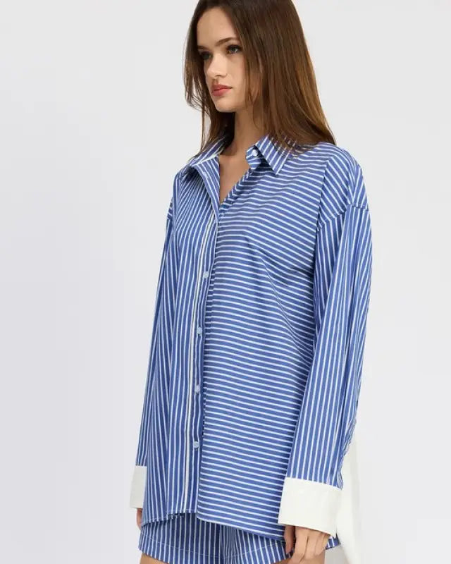 OVERSIZED STRIPED SHIRT