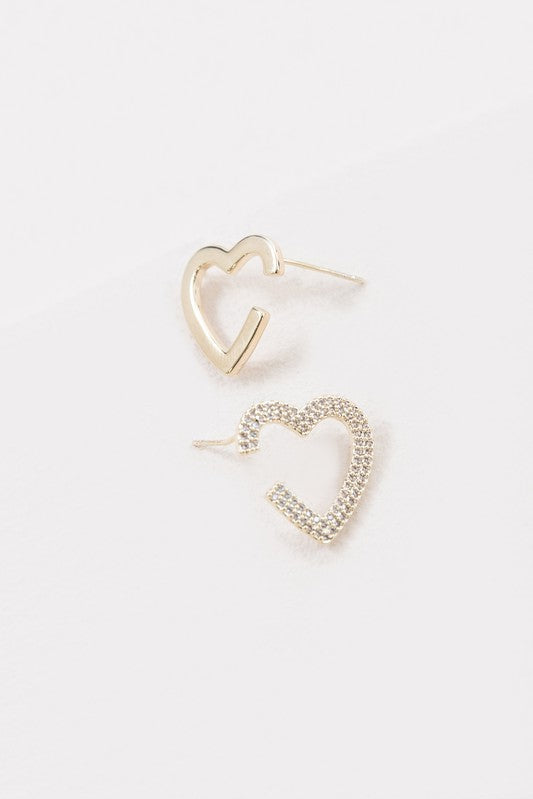 Pair Of Hearts Earrings
