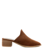 PALMA STACKED HEEL MULES