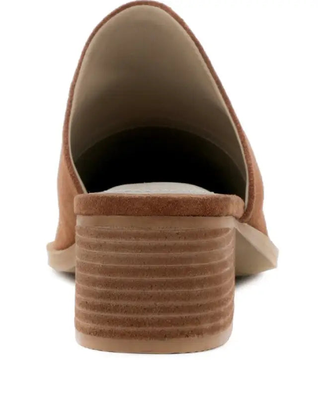 PALMA STACKED HEEL MULES