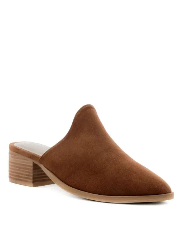 PALMA STACKED HEEL MULES