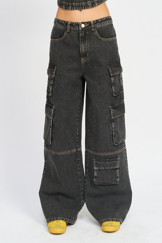 Payton Cargo Low Waist Jeans