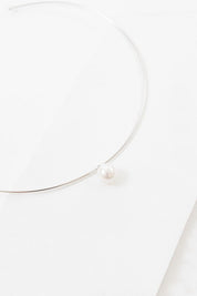 Pearl of the Sea Choker Necklace - Silver / OS