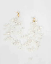 Pearl Waterfall Drop Earrings - OS