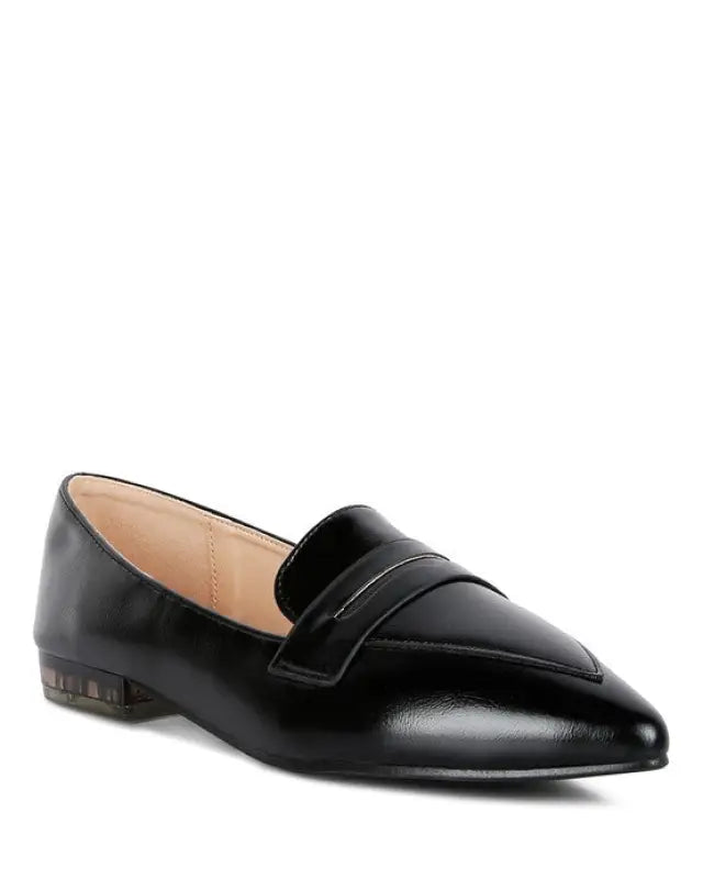 Peretti Flat Formal Loafers - Black / 6