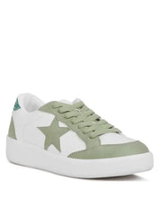 Perry Glitter Detail Star Sneakers - Green / 5