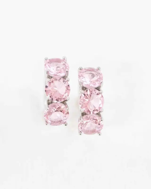 Pick Pink Hoop Earrings