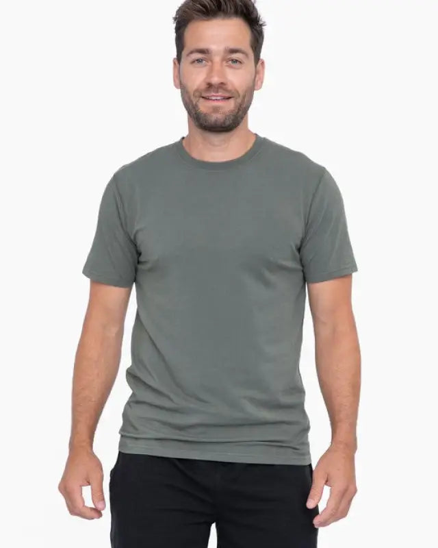 Pima Cotton Blend Short Sleeve Tee