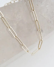 Piper Paperclip Chainlink Necklace - Gold / One Size