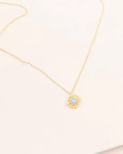 Pixum Compass Stone Necklace - Blue / Os