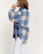 Plaid Chest Pocket Detail Shacket