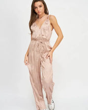 Pleared Wide Leg Jumpsuit