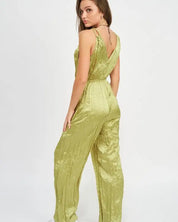 Pleared Wide Leg Jumpsuit