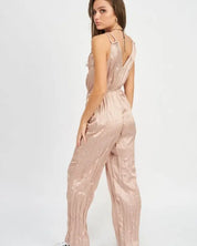 Pleared Wide Leg Jumpsuit