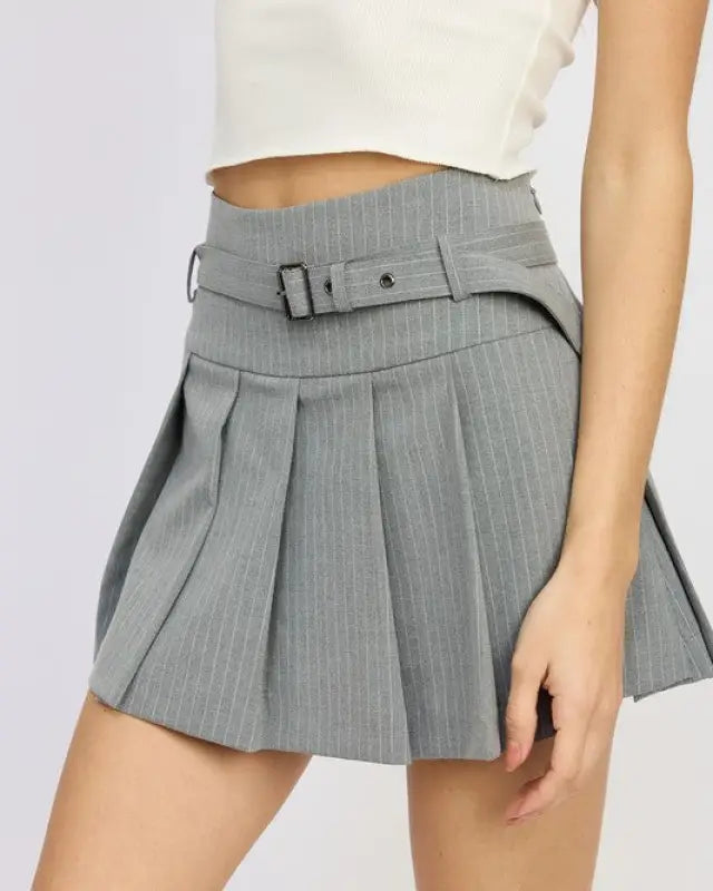 PLEATED MINI SKORT