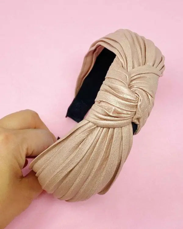 Plenty Pleats Headband - Blush / OS