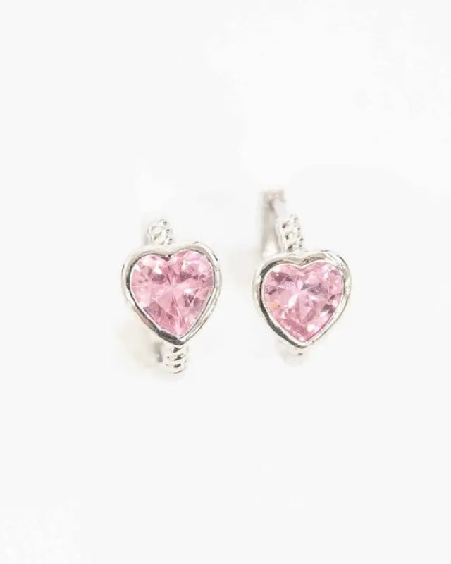 Precious Heart Hoop Earrings