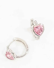 Precious Heart Hoop Earrings