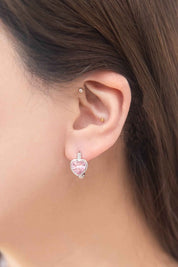 Precious Heart Hoop Earrings