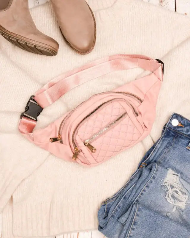 Quilted Belt Sling Bum Bag