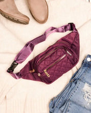 Quilted Belt Sling Bum Bag