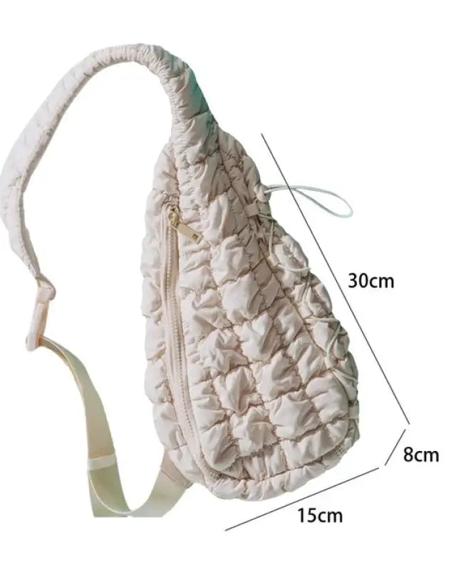 Quilted Drawstring jennie sling bag