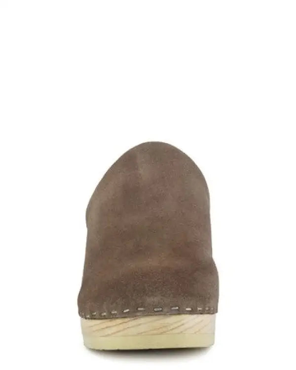 RAG & CO DARCIE TAUPE SUEDE CLOGS