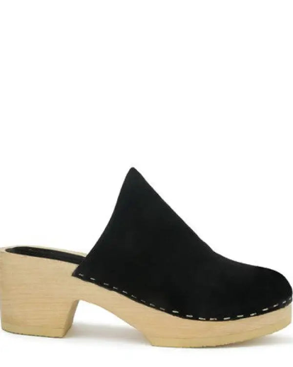 RAG & CO DARCIE TAUPE SUEDE CLOGS