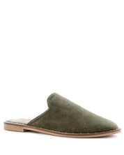 RAG & CO LIA CANVAS MULES - Khaki Green / 5