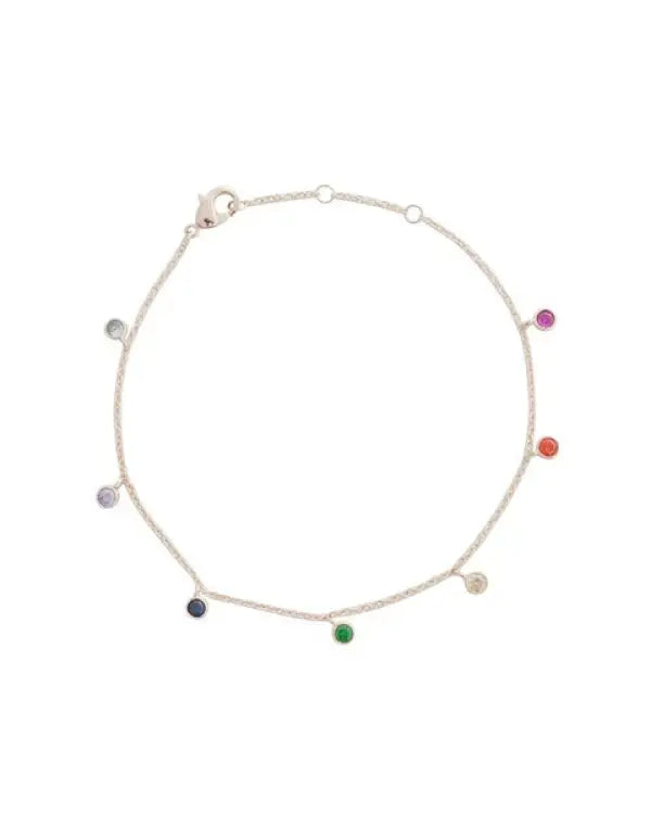 Rainbow Bezel Crystal Stardust Bracelet