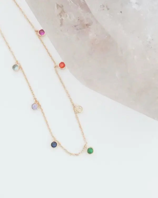 Rainbow Bezel Crystal Stardust Bracelet